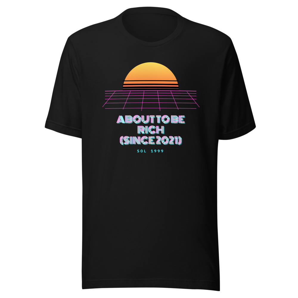 SOL “About To Be Rich (since 2021)” Vaporwave Classic Tee