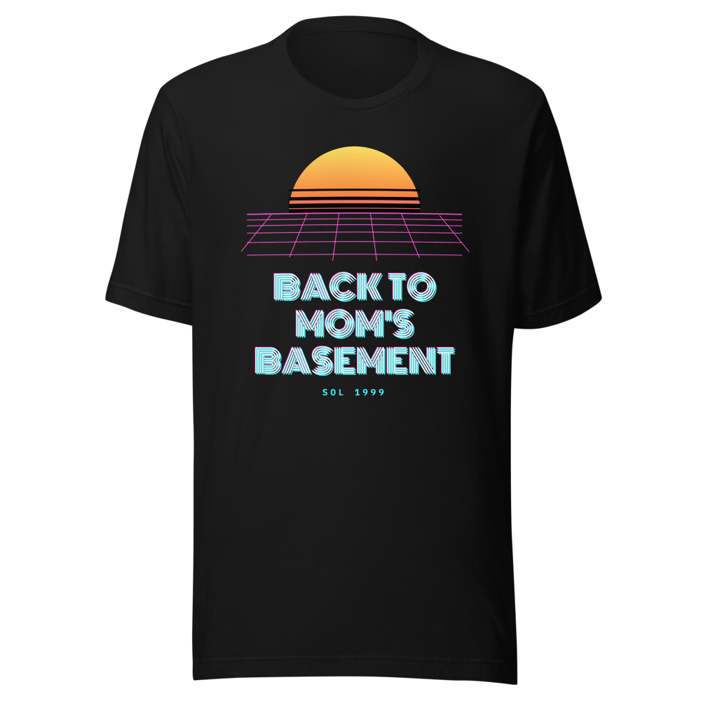SOL “Back To Mom's Basement” Vaporwave Classic Tee