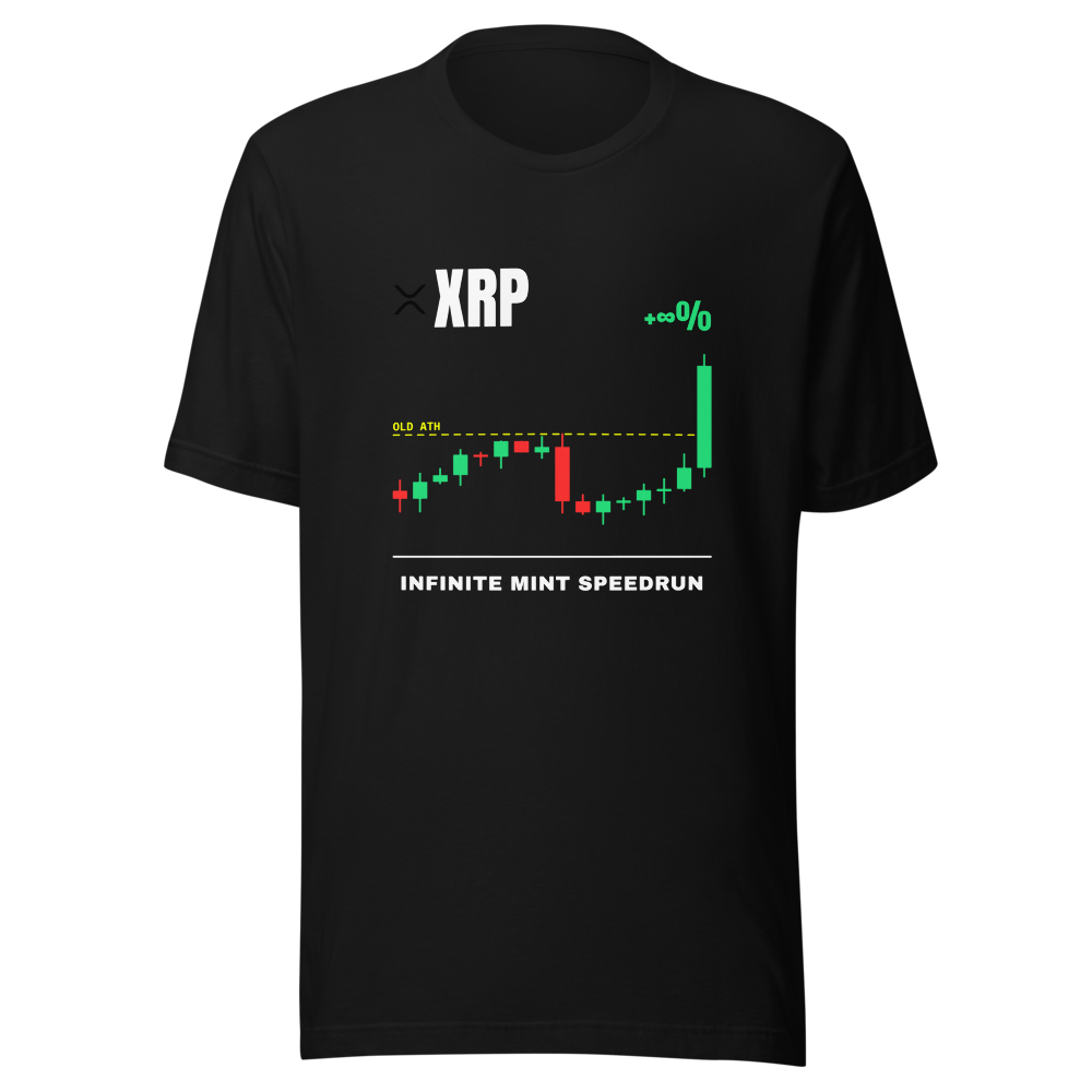 XRP “Infinite Mint Speedrun” Pump chart Classic Tee