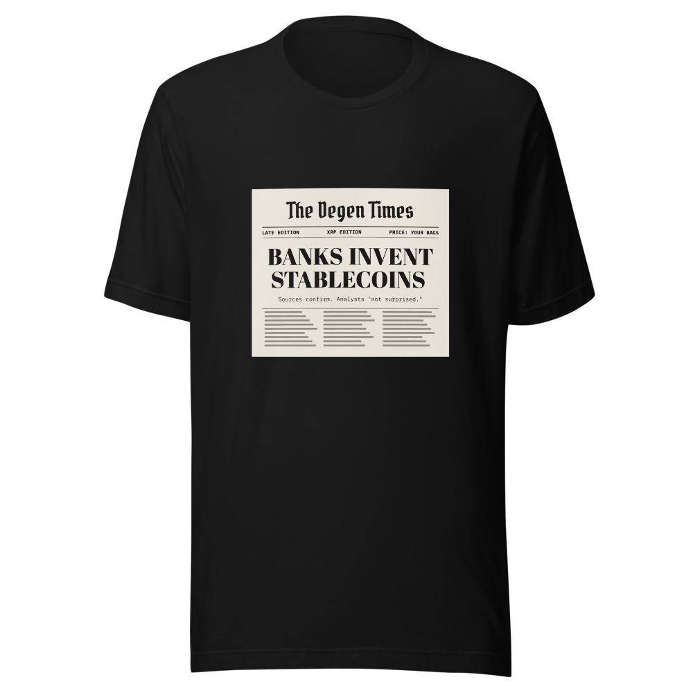 XRP “Banks Invent Stablecoins” Headline Classic Tee