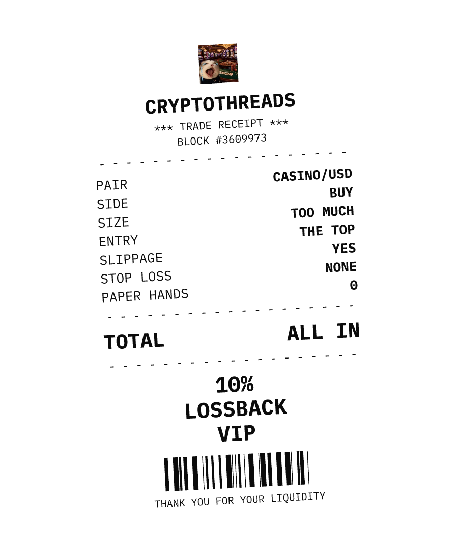 CASINO “10% LOSSBACK VIP” design
