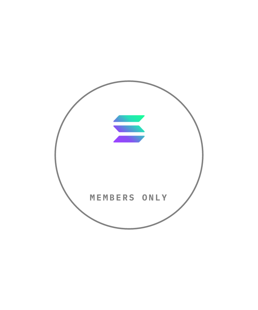 SOL “FIRST RUG (CONGRATS)” design