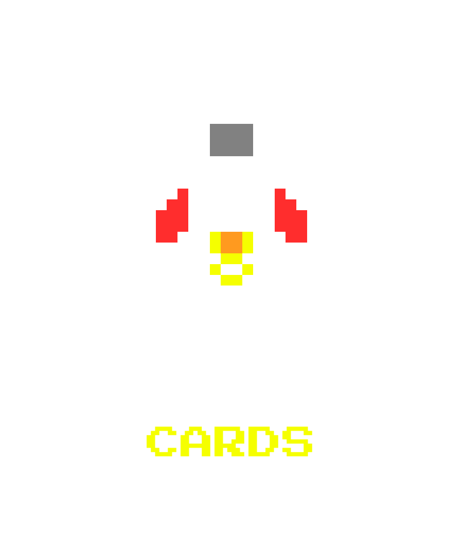 CARDS “GOTTA RUG EM ALL” design