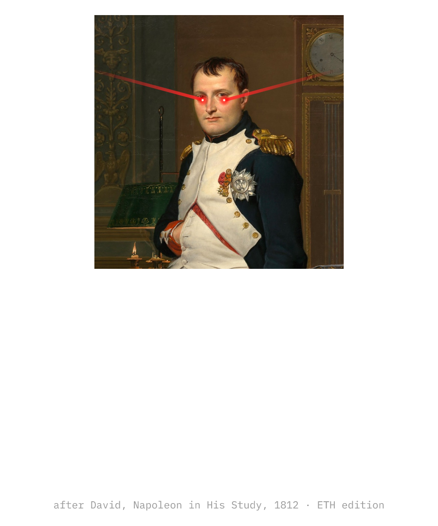 ETH “LOOK ON MY BAGS AND DESPAIR” design