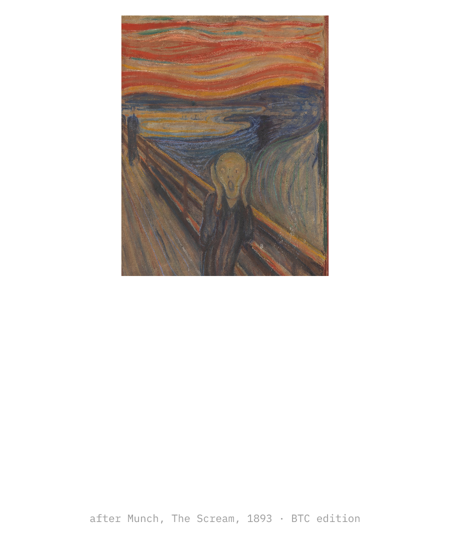 BTC “ME VS MYSELF (I LOST)” design