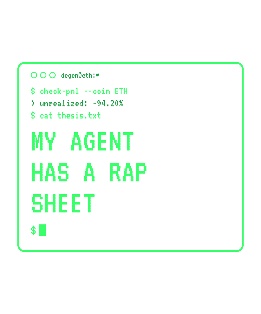 ETH “MY AGENT HAS A RAP SHEET” design