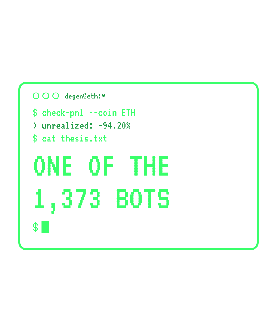 ETH “ONE OF THE 1,373 BOTS” design