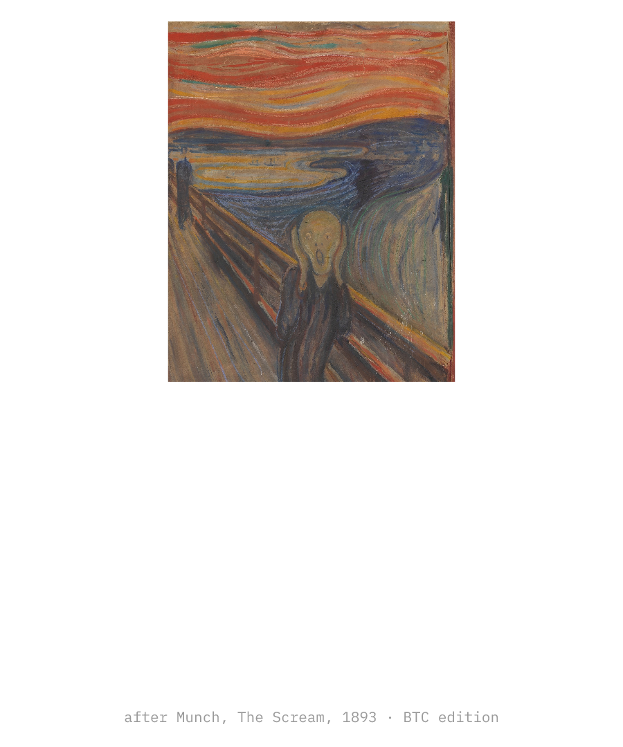 BTC “SCREAMING FOR MONDAY ON SUNDAY” design