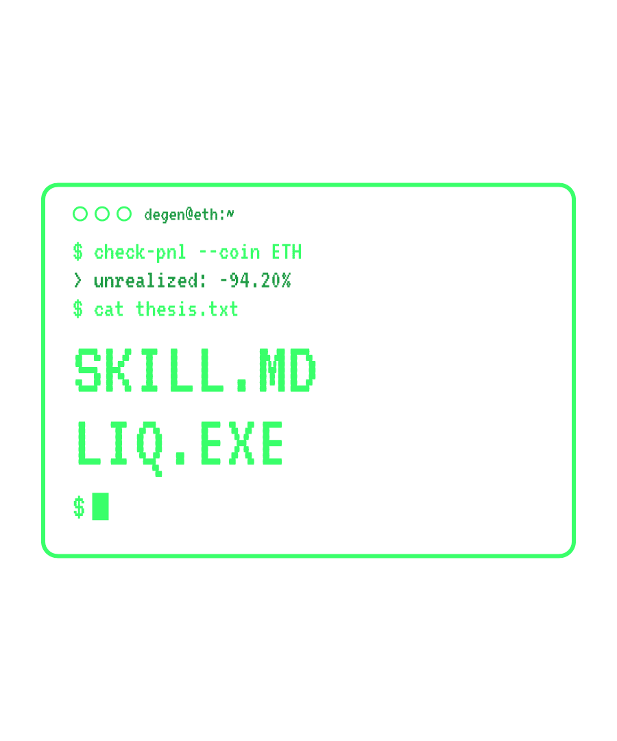 ETH “SKILL.MD LIQ.EXE” design