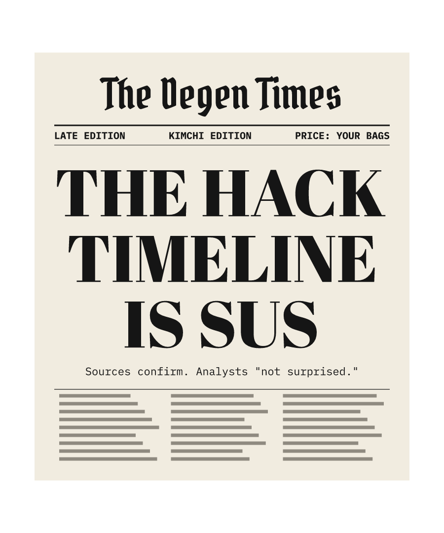 KIMCHI “THE HACK TIMELINE IS SUS” design